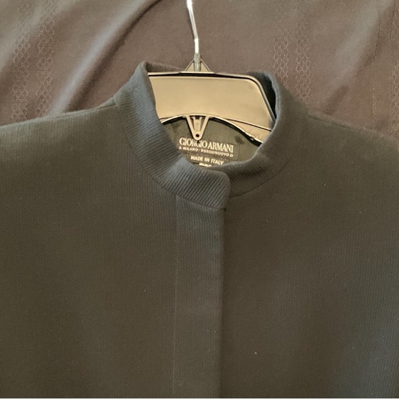 Giorgio Armani black wool jacket / blazer